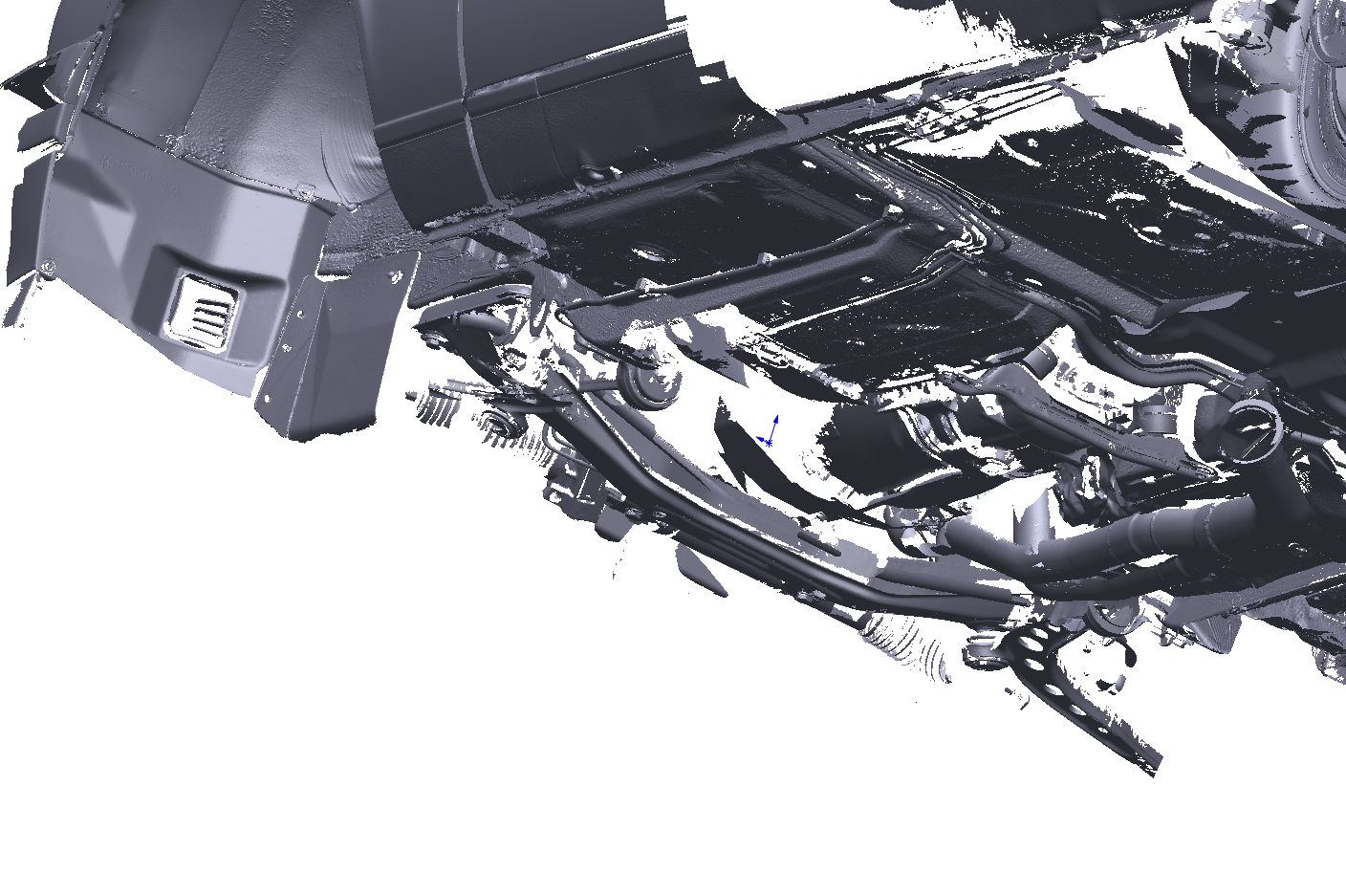 E30 Coupe Partial Underbody 3D Scan