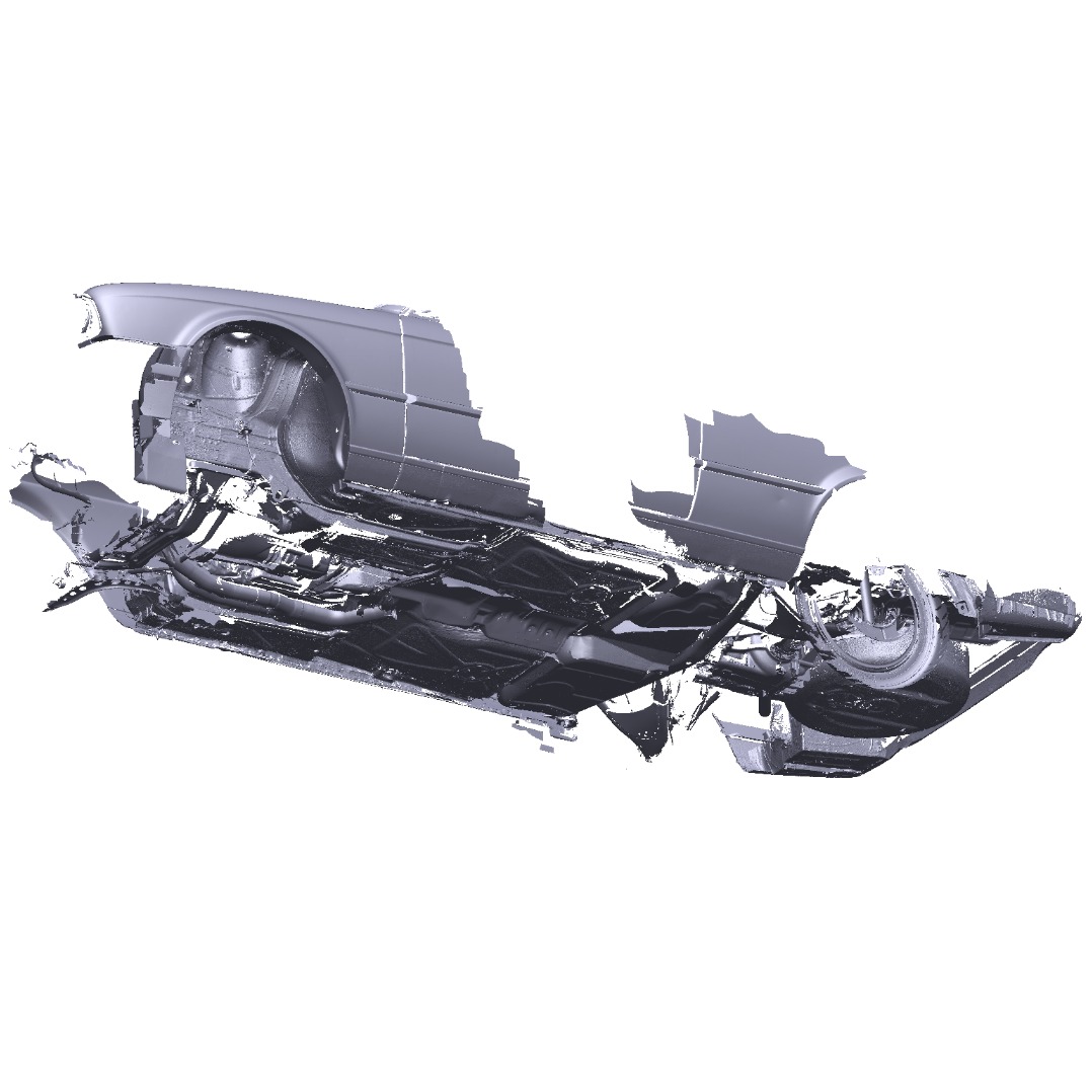 E30 Coupe Partial Underbody 3D Scan