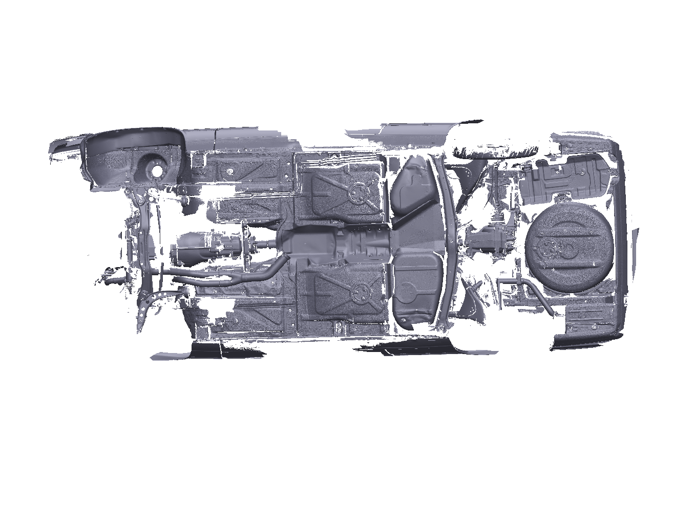 E30 Coupe Partial Underbody 3D Scan