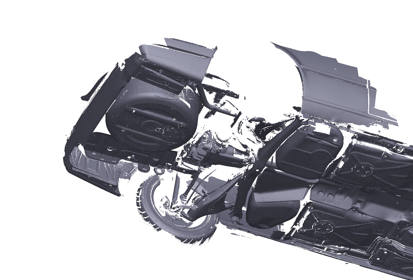 E30 Coupe Partial Underbody 3D Scan