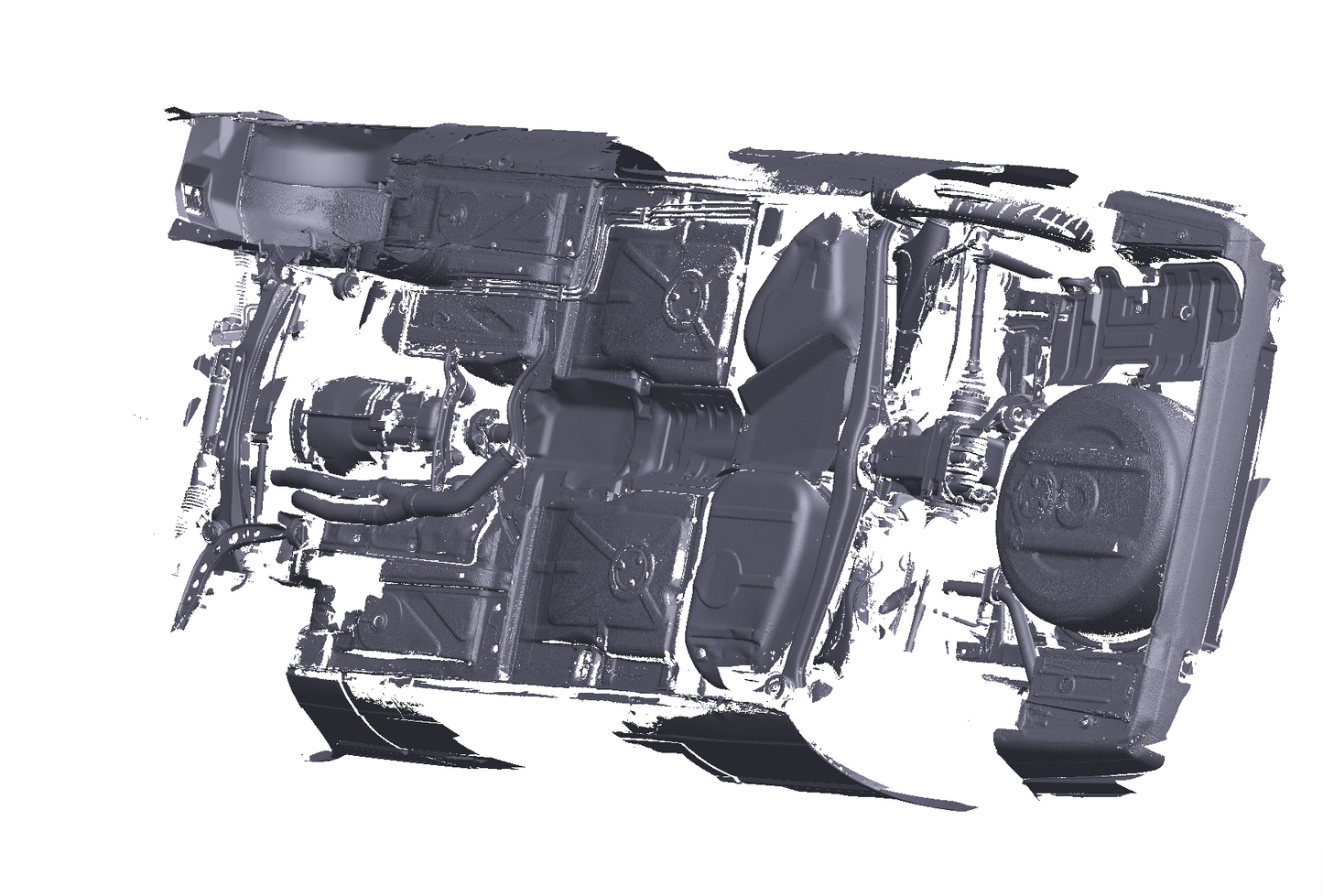 E30 Coupe Partial Underbody 3D Scan