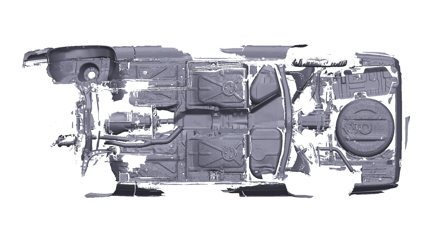 E30 Coupe Partial Underbody 3D Scan